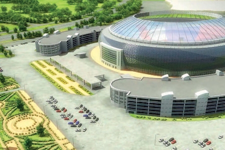 Стадион ARENA, вместимость — до 15 000 мест, объем инвестиций — 80&ndash;100 млн евро.